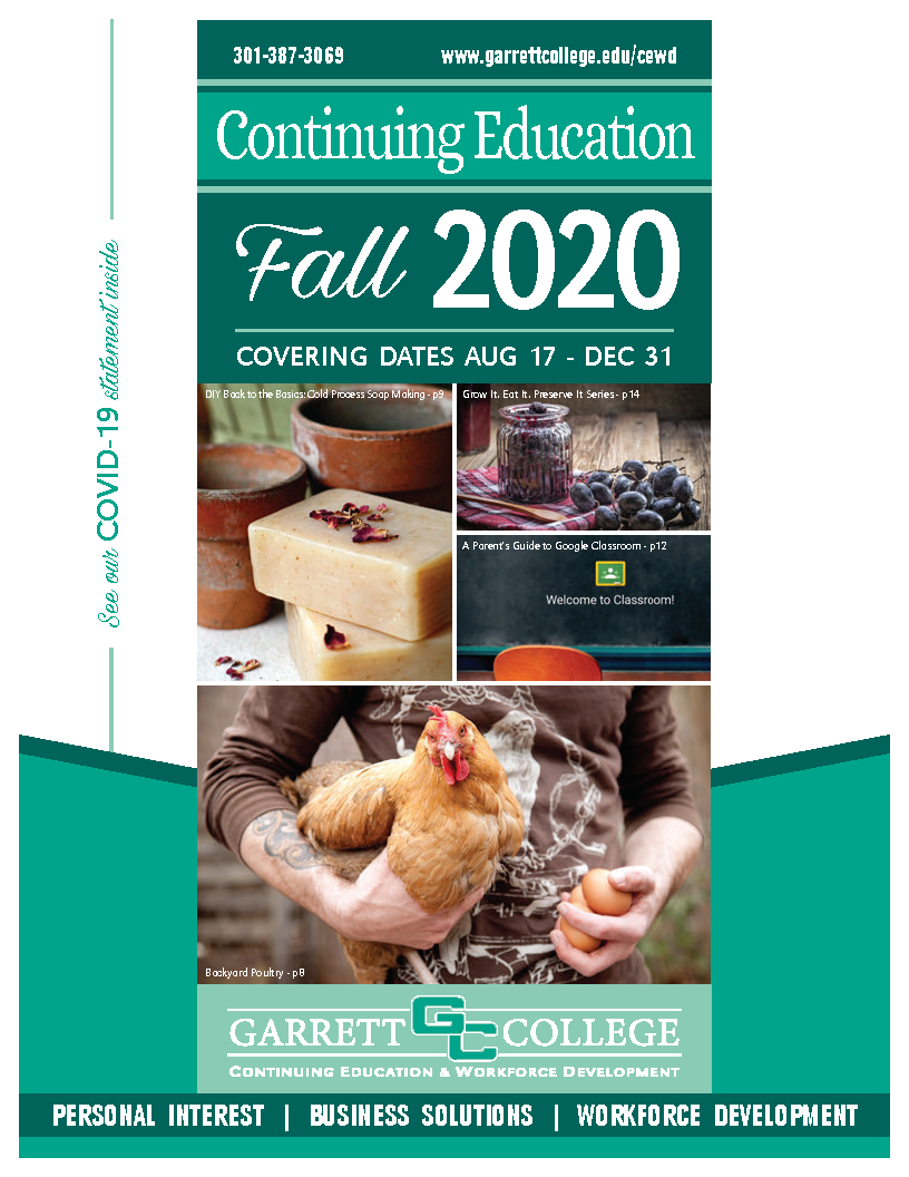 Continuing Education & Workforce Development Garrett College Course Catalog