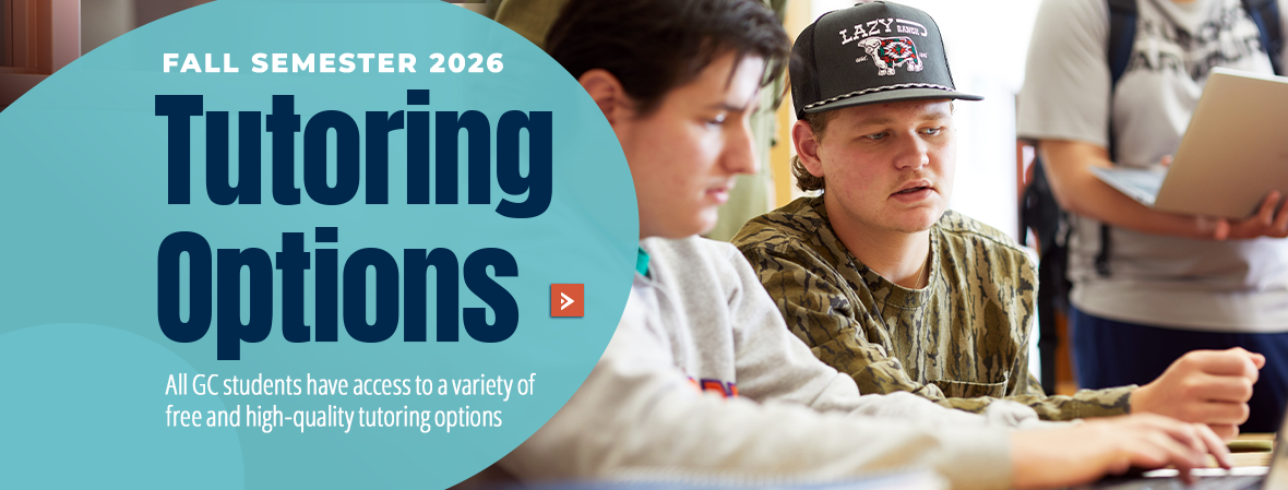 Tutoring, links to tutoring home page